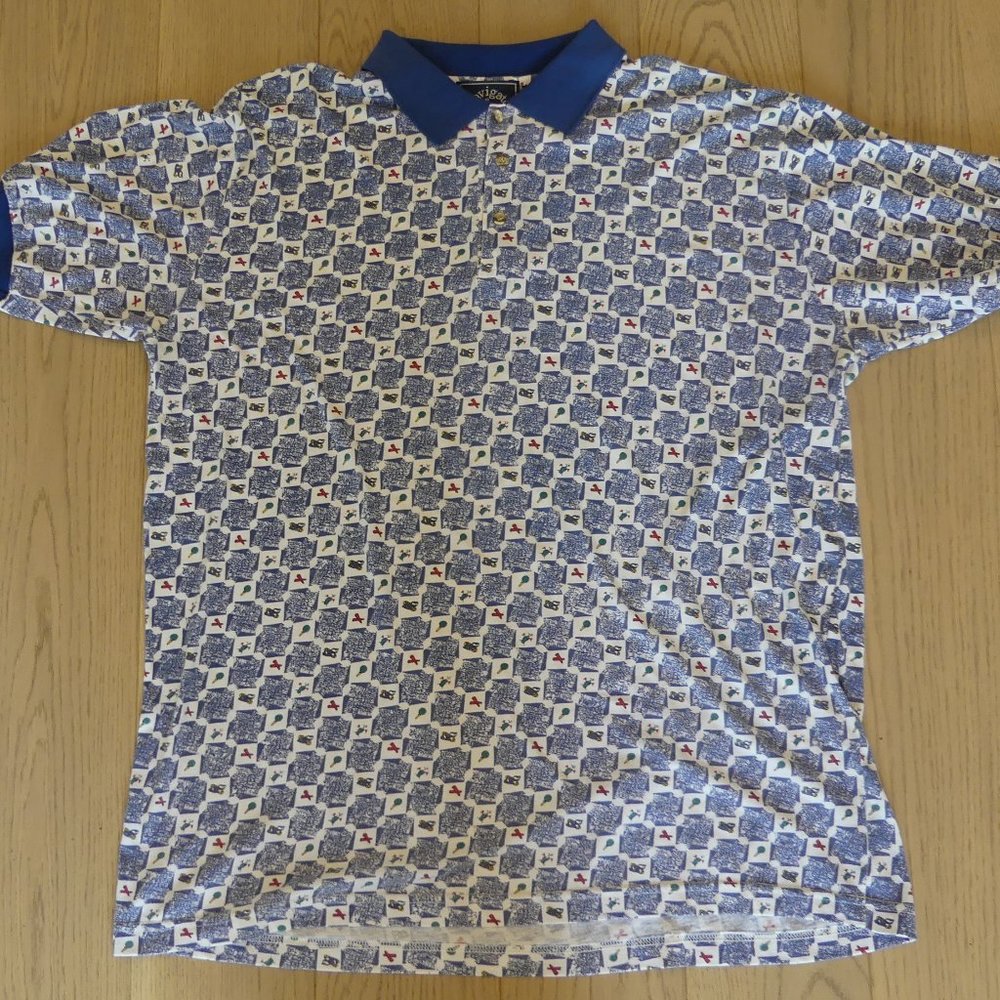 Navigator Golf Blue/White XLarge Vintage Polo